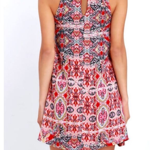 Nwt Lulu's design major red swing dress sz small - Picture 2 of 6